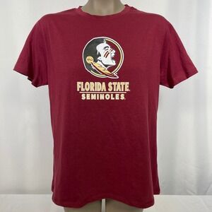 Florida State Seminoles FSU NCAA Burgundy T-Shirt Women's LARGE 12-14 NWT